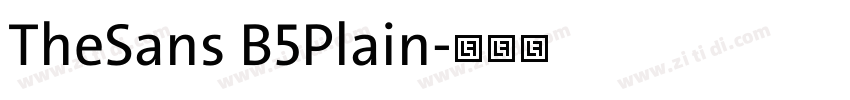 TheSans B5Plain字体转换